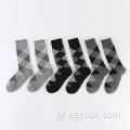 jacquard γεωμετρικό σχέδιο κάλτσες για άντρες